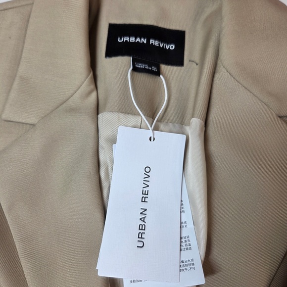 NWT URBAN REVIVO Sleeveless Blazer Vest V Neck Women’s US Size 8 6312 - Picture 6 of 10